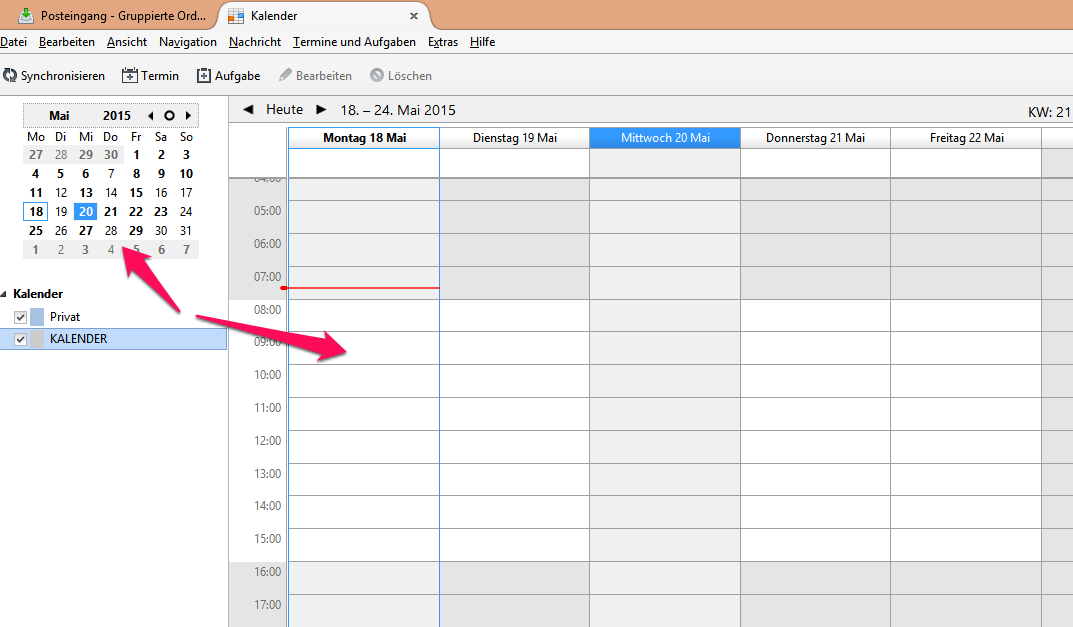 Problem mit Kalender - Zeigt Termine nicht an - Google-Kalender-Synchronisation - Thunderbird 