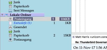 Lokaler ordner thunderbird